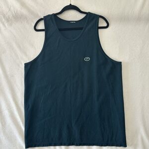 VTG Speedo Tank Top Y2k SpellOut Logo Waffle Knit Shirt Green Sz L-XL, Tag Gone